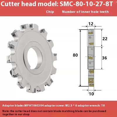 2080-CNC sleeve SMD side and face milling cutterhead CNC indexable chip SMC cutterhead T-slot grooving MPHT06 Shandong Denso Pricision Tools Co.,Ltd.